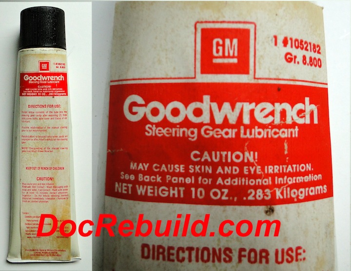 19531982 Corvette Steering Box Lube Genuine GM 1052182 NOS