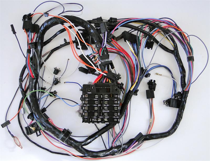 1976 Corvette Main Harness with Fuse Box & Standard ... 79 corvette fuse box 