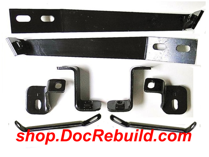 19681973 Corvette Rear Bumper Bracket 8 Piece Set Reproduction of GM