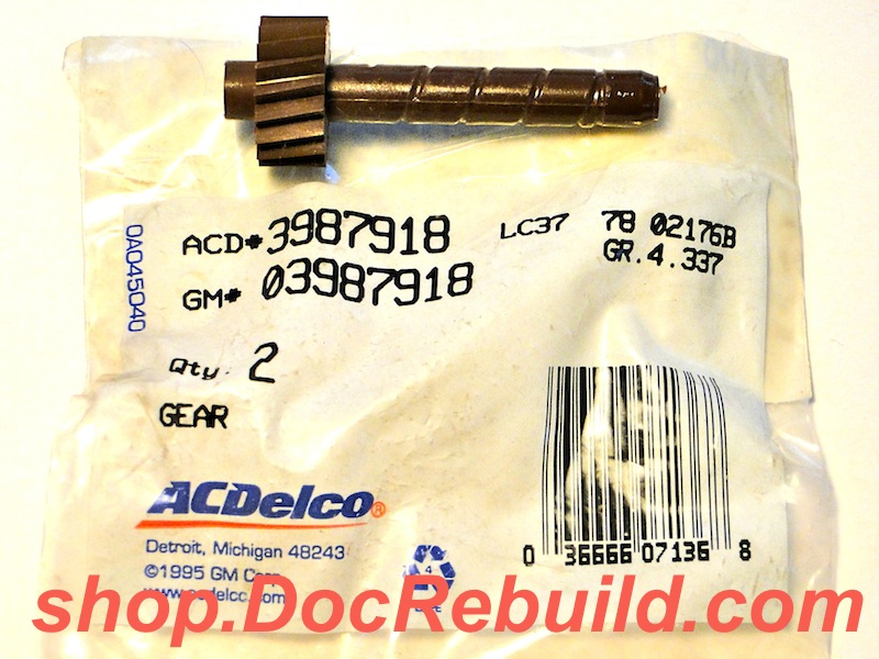 19611981 Corvette Speedometer Brown Nylon 18 Tooth Gear Genuine GM